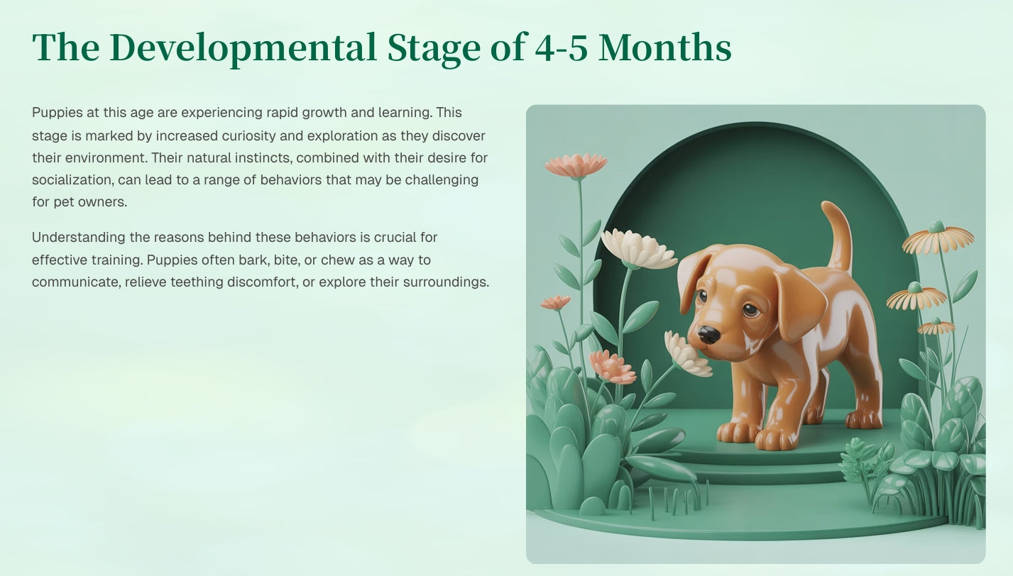 Understanding Puppy Behavior: A Complete Guide to Training Your 4-5 Month Old Puppy