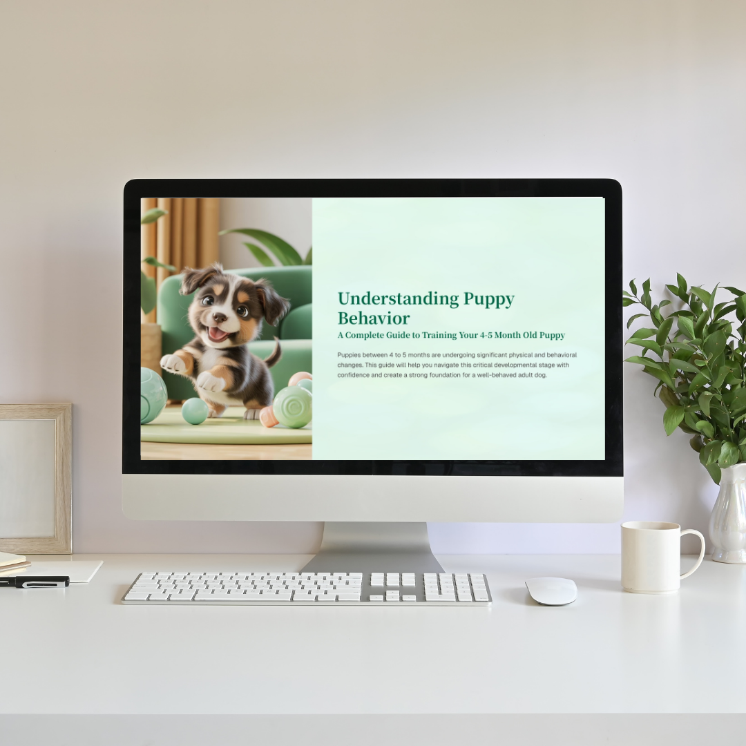 Understanding Puppy  Behavior:   A Complete Guide to Training Your 4-5 Month Old Puppy